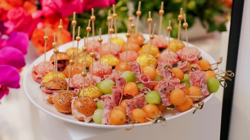 Melon and prosciutto skewers for an Adelaide celebration