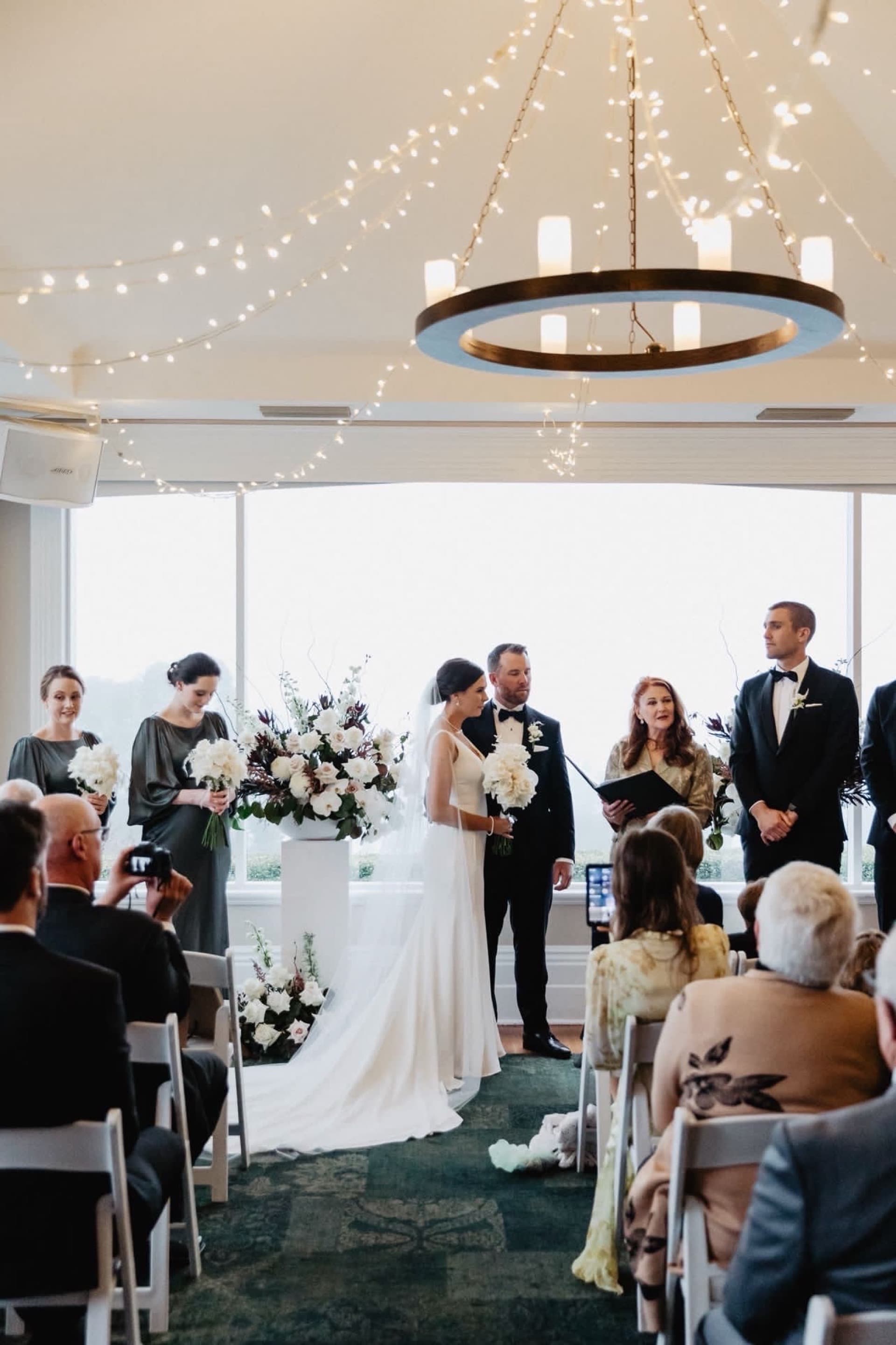 Adelaide wedding table setting with flowers by Event Gourmet