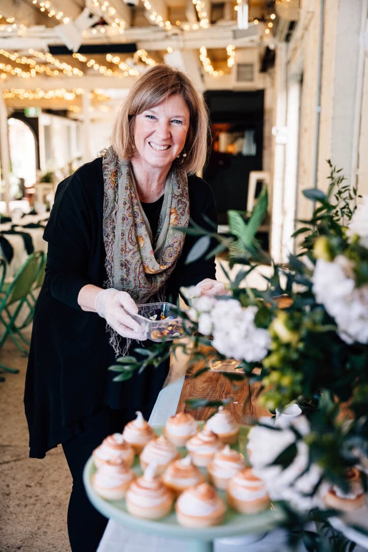 Rose preparing a beautiful Adelaide event setup