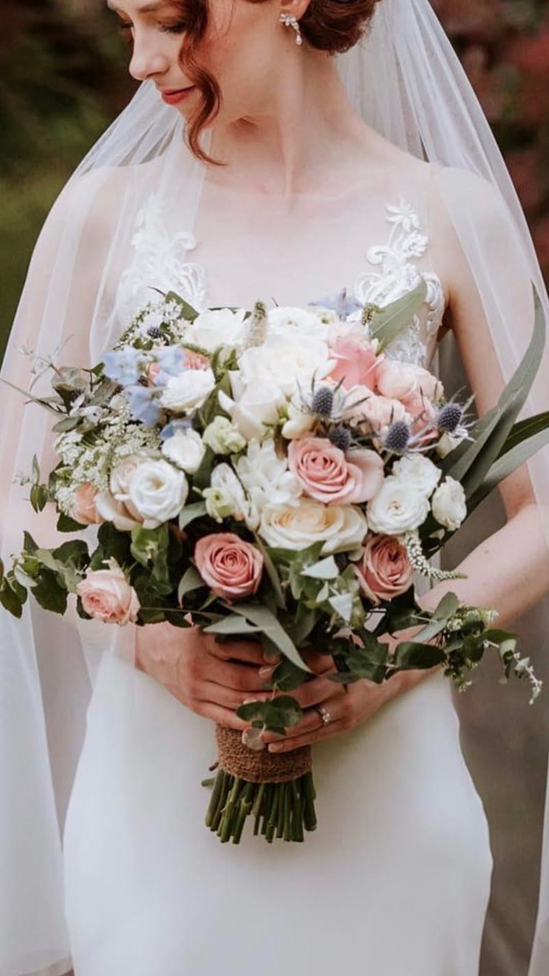 Adelaide bridal bouquet with locally grown blooms